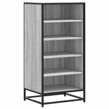 (grey sonoma, 9 pcs) vidaXL Shoe Rack Sonoma Oak 48x38x97.5 cm Engineered Wood shoe storage