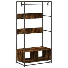 (smoked oak) vidaXL Wardrobe Closet Cupboard Clothes Storage Organiser Engineered Wood