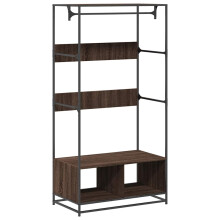(brown oak) vidaXL Wardrobe Closet Cupboard Clothes Storage Organiser Engineered Wood