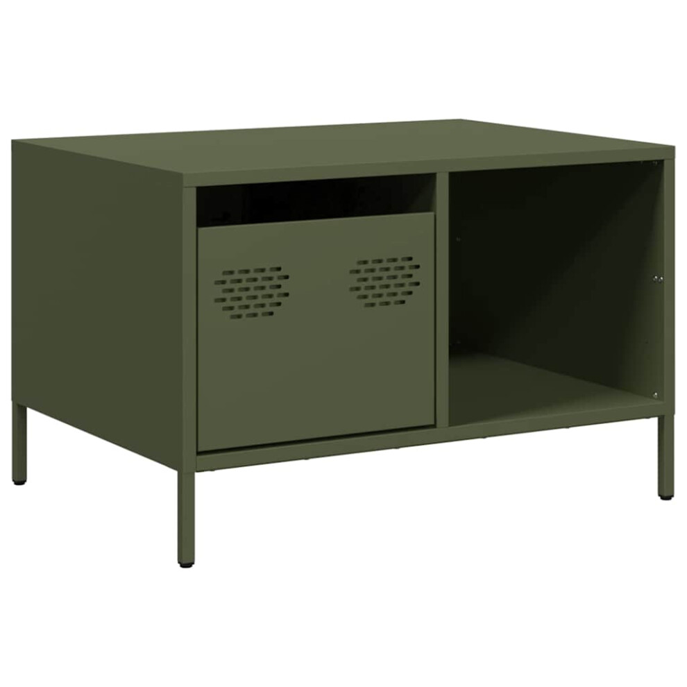 (green) vidaXL Coffee Table Anthracite 68.5x50x43.5 cm Cold-rolled Steel side table