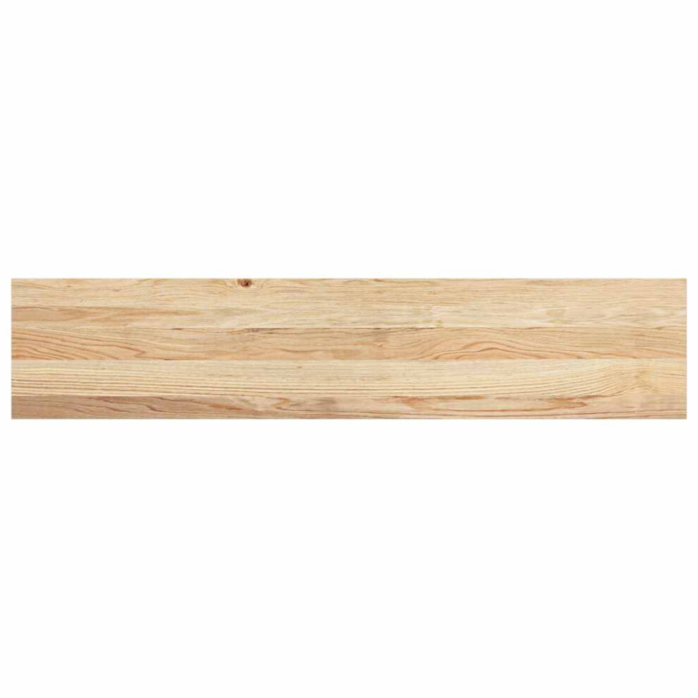 Vidaxl (Natural, 120 X 25 X 2 Cm/ 2 Pcs) Stair Treadss Step Mat Door Mat Tread Mat Untreated Solid Wood Oak