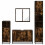 VidaXL vidaXL 4-tlg. Badmöbel-Set Räuchereiche Holzwerkstoff 5