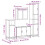 VidaXL vidaXL 4-tlg. Badmöbel-Set Räuchereiche Holzwerkstoff 11