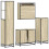 VidaXL vidaXL 4-tlg. Badmöbel-Set Sonoma-Eiche Holzwerkstoff 8