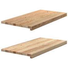 (natural, 80 x 40 x 2 cm) vidaXL Window Sills Window Ledge Window Board 2 pcs Untreated Solid Wood Oak