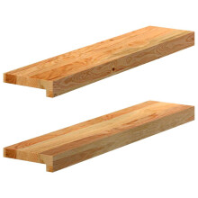 (light brown, 70 x 15 x 2 cm) vidaXL Window Sills Window Ledge Window Board 2 pcs Untreated Solid Wood Oak