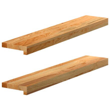 (light brown, 80 x 15 x 2 cm) vidaXL Window Sills Window Ledge Window Board 2 pcs Untreated Solid Wood Oak