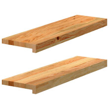 (light brown, 70 x 20 x 2 cm) vidaXL Window Sills Window Ledge Window Board 2 pcs Untreated Solid Wood Oak
