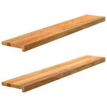 (light brown, 120 x 20 x 2 cm) vidaXL Window Sills Window Ledge Window Board 2 pcsÂ Untreated Solid Wood Oak