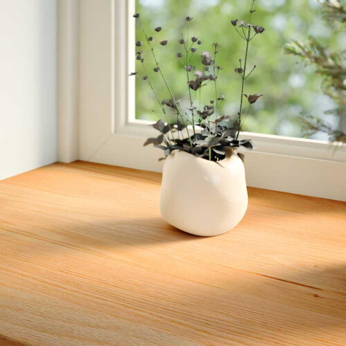 VidaXL (light brown, 80 x 30 x 2 cm) vidaXL Window Sills Window Ledge Window Board 2 pcsÂ Untreated Solid Wood Oak 2