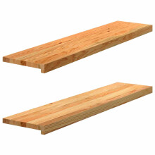 (light brown, 110 x 30 x 2 cm) vidaXL Window Sills Window Ledge Window Board 2 pcs Untreated Solid Wood Oak