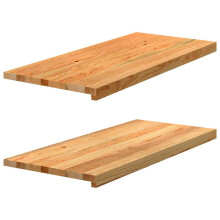 (light brown, 90 x 40 x 2 cm) vidaXL Window Sills Window Ledge Window Board 2 pcsÂ Untreated Solid Wood Oak