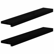 (dark brown, 90 x 15 x 2 cm) vidaXL Window Sills Window Ledge Window Board 2 pcs Untreated Solid Wood Oak