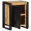 VidaXL (natural, 1 pcs) vidaXL Bedside Cabinets 2 pcs Solid Rough Wood Mango bedside table nightstand 5