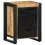 VidaXL (natural, 1 pcs) vidaXL Bedside Cabinets 2 pcs Solid Rough Wood Mango bedside table nightstand 1
