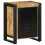 VidaXL (natural, 1 pcs) vidaXL Bedside Cabinets 2 pcs Solid Rough Wood Mango bedside table nightstand 3