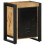 VidaXL (natural, 2 pcs) vidaXL Bedside Cabinets 2 pcs Solid Rough Wood Mango bedside table nightstand 2