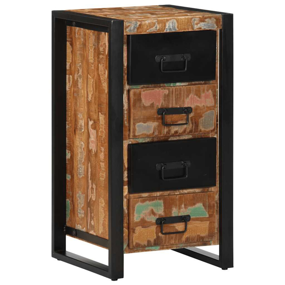 (multicolour) vidaXL Drawer Cabinet Hall Filing Cabinet Drawer Chest Solid Wood Reclaimed