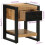 VidaXL (natural, 2 pcs) vidaXL Bedside Cabinets 2 pcs Multicolour Solid Rough Wood Mango bedside table 4
