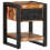 VidaXL (multicolour, 1 pcs) vidaXL Bedside Cabinets 2 pcs Multicolour Solid Rough Wood Mango bedside table 3