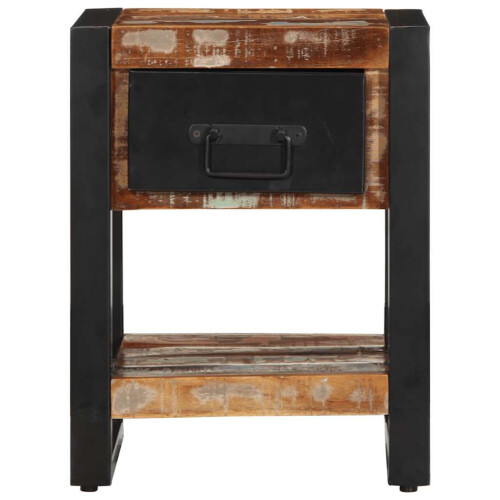 VidaXL (multicolour, 2 pcs) vidaXL Bedside Cabinets 2 pcs Multicolour Solid Rough Wood Mango bedside table 1