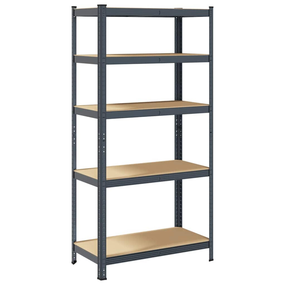 (anthracite) vidaXL 5-Layer Heavy-duty Shelf Rack Shelving Unit Steel and Engineered Wood