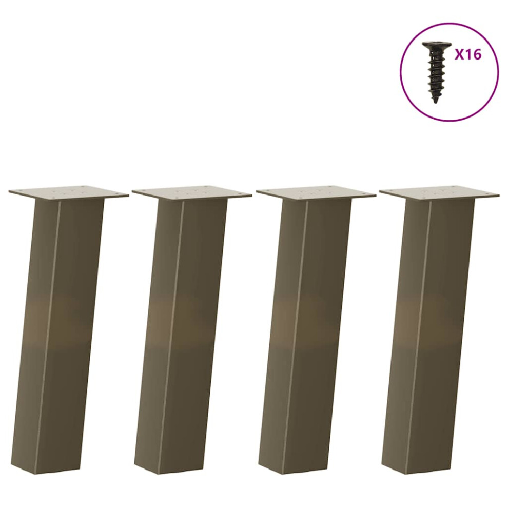 (natural, 30 cm (80 mm)) vidaXL Coffee Table Legs 4 pcs Anthracite 30 cm Steel table leg