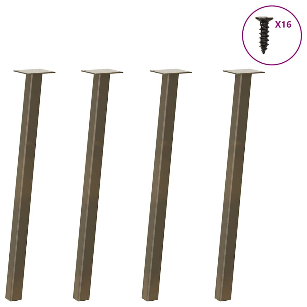 (Natural, 72 Cm (40 Mm)) Vidaxl Coffee Table Legs 4 Pcs Anthracite 30 Cm Steel Table Leg 8721102956607