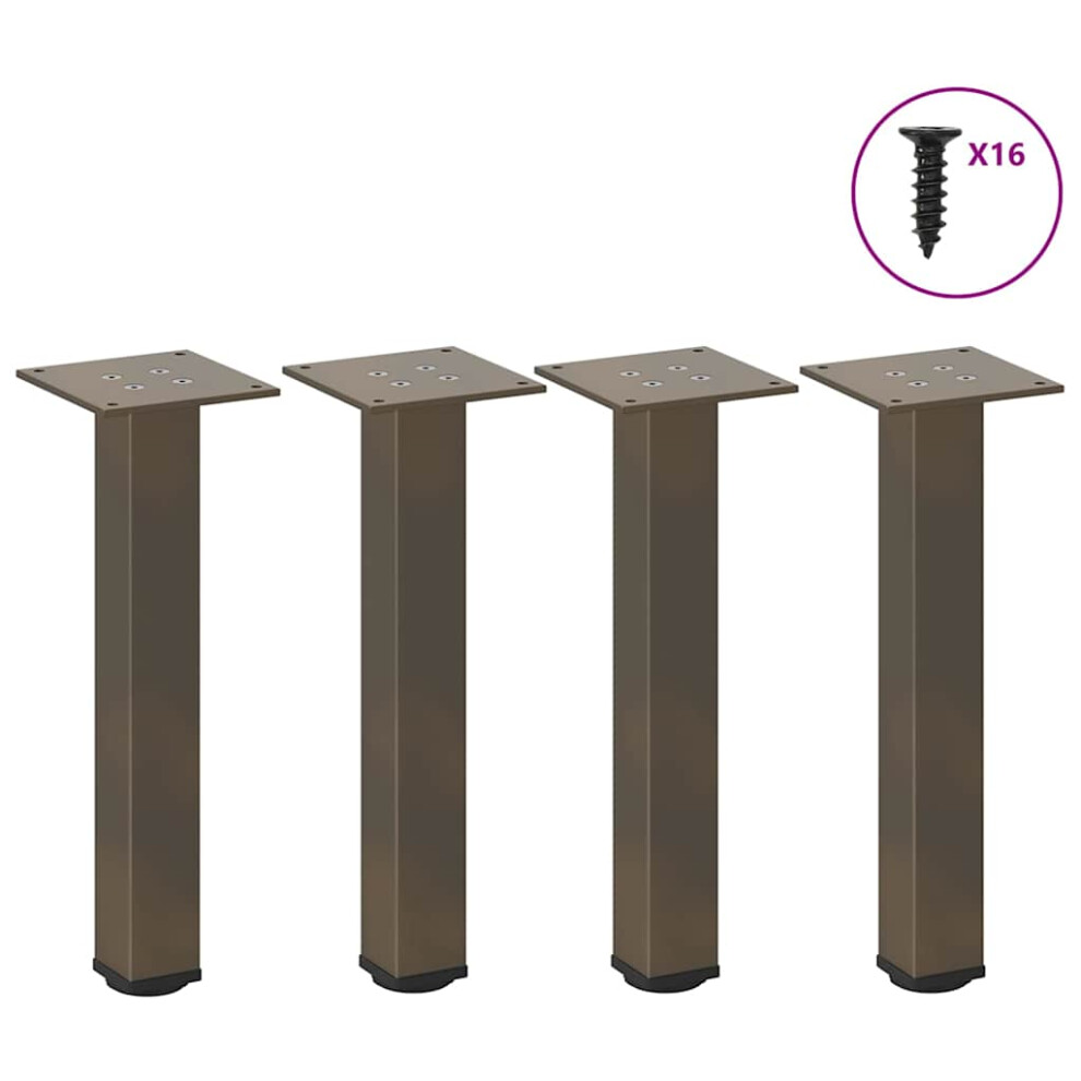 (natural, 30-32 cm (40 mm)) vidaXL Coffee Table Legs Desk Legs Furniture Legs Bar Stand DIY 4 pcs Steel