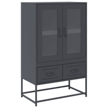 (anthracite) vidaXL Highboard Pink 68x39x111.5 cm Steel sideboard side cabinet