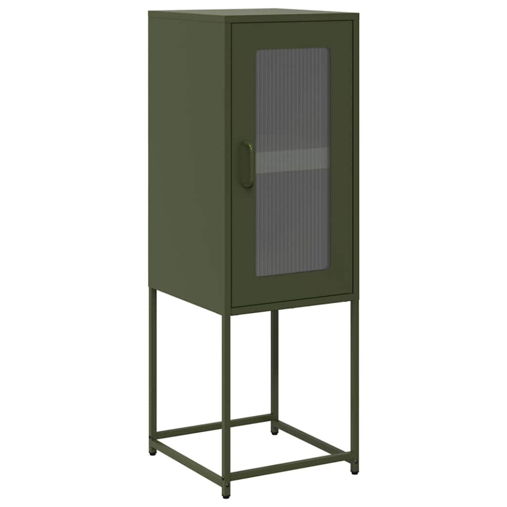 (olive green) vidaXL Sideboard Mustard Yellow 36x39x107 cm Cold-rolled Steel storage cabinet