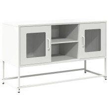 (white, 100.5 cm) vidaXL TV Cabinet Anthracite 100.5x39x60.5 cm Steel TV stand TV sideboard