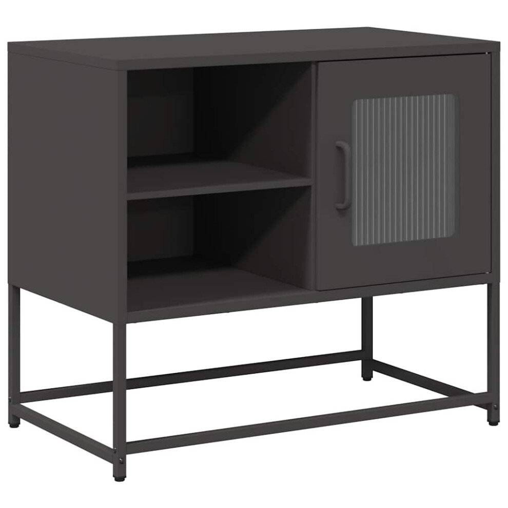 Vidaxl (Black, 68 Cm) Tv Cabinet Anthracite 100.5X39x60.5 Cm Steel Tv Stand Tv Sideboard
