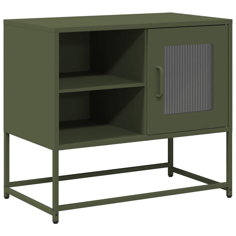 (olive green, 68 cm) vidaXL TV Cabinet Anthracite 100.5x39x60.5 cm Steel TV stand TV sideboard