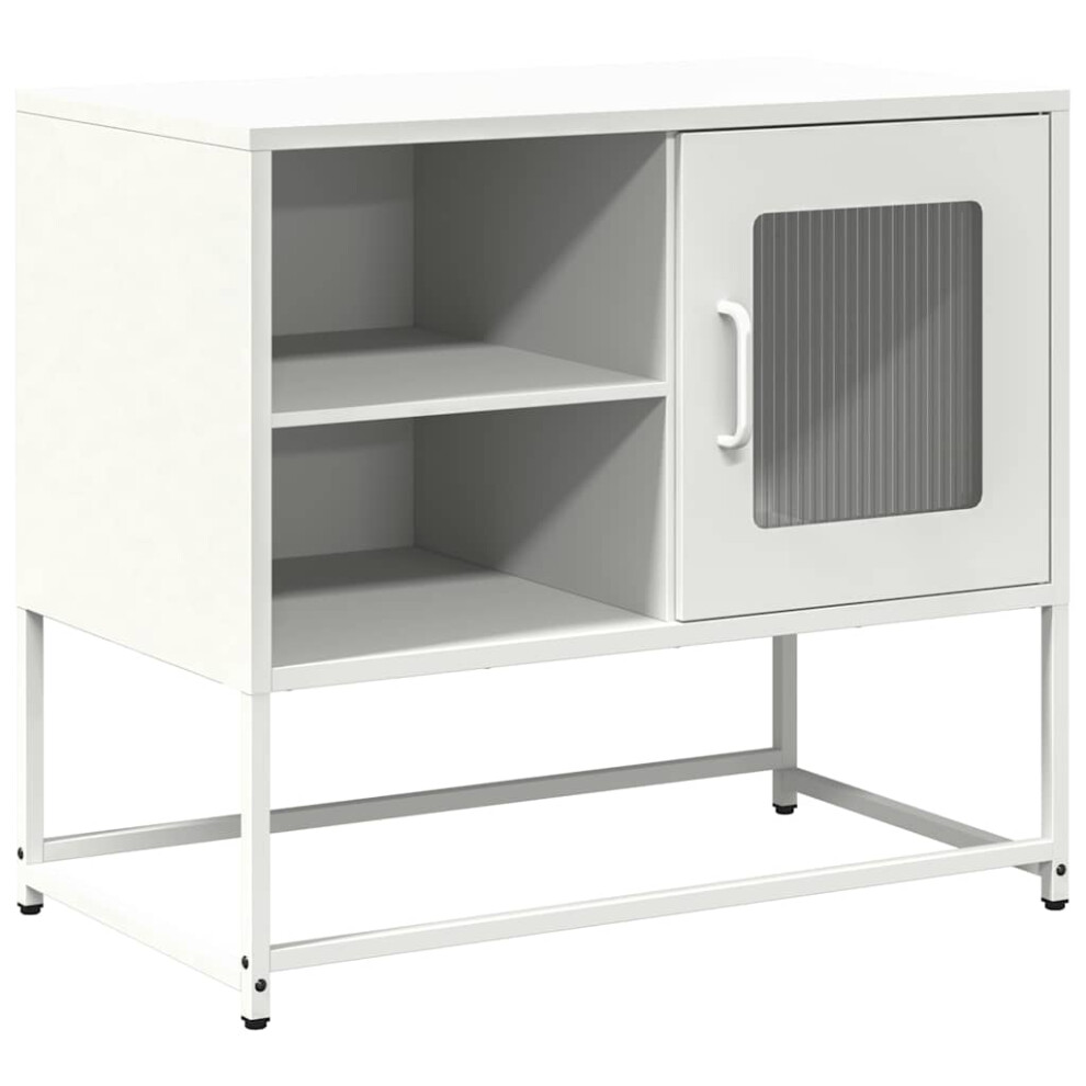 Vidaxl (White, 68 Cm) Tv Cabinet Anthracite 100.5X39x60.5 Cm Steel Tv Stand Tv Sideboard