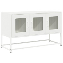 (white, 100.5 cm) vidaXL TV Cabinet White 68x39x60.5 cm Cold-rolled Steel tv stand tv sideboard