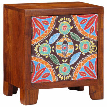 (1 pcs) vidaXL Bedside Cabinet 2 pcs 40x30x45 cm Solid Wood Acacia bedside table