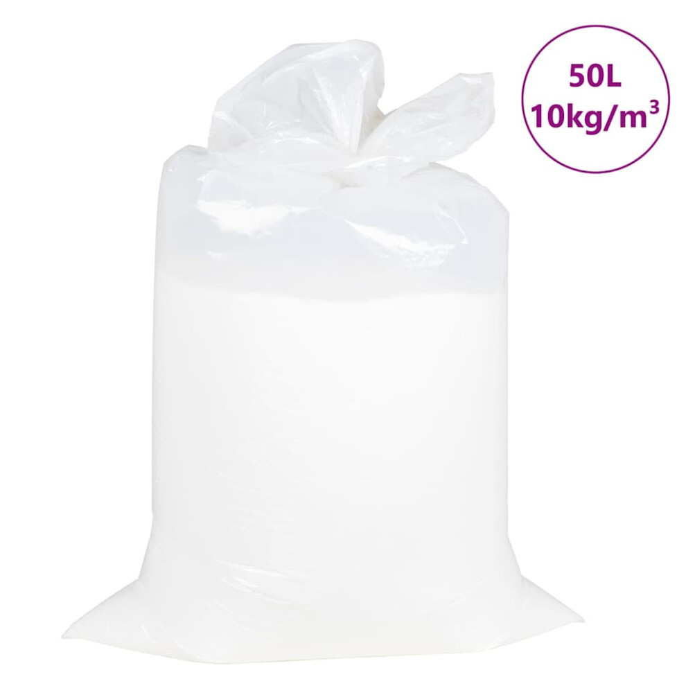 (50l (10 kg/cubic metres)) vidaXL EPS Beads Expanded Polystyrene Bead EPS Pearl EPS Bean Bag Filler White