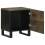 VidaXL (2 pcs) vidaXL Bedside Cabinet Nightstand Bed Side Cabinet Black Solid Wood Mango 3