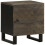 VidaXL (1 pcs) vidaXL Bedside Cabinet Nightstand Bed Side Cabinet Black Solid Wood Mango 1
