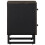 VidaXL (2 pcs) vidaXL Bedside Cabinets 2 pcs Black 40x33x46 cm Solid Wood Mango bedside table 5