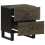 VidaXL (2 pcs) vidaXL Bedside Cabinets 2 pcs Black 40x33x46 cm Solid Wood Mango bedside table 3