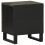 VidaXL (1 pcs) vidaXL Bedside Cabinet Nightstand Bed Side Cabinet Black Solid Wood Mango 5