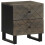 VidaXL (1 pcs) vidaXL Bedside Cabinets 2 pcs Black 40x33x46 cm Solid Wood Mango bedside table 1