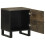 VidaXL (1 pcs) vidaXL Bedside Cabinet Nightstand Bed Side Cabinet Black Solid Wood Mango 2