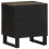 VidaXL (2 pcs) vidaXL Bedside Cabinets 2 pcs Black 40x33x46 cm Solid Wood Mango bedside table 6