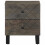 VidaXL (1 pcs) vidaXL Bedside Cabinets 2 pcs Black 40x33x46 cm Solid Wood Mango bedside table 3