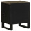 VidaXL (1 pcs) vidaXL Bedside Cabinet Black 40x33x46 cm Solid Wood Mango bedside table 5