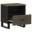 VidaXL (1 pcs) vidaXL Bedside Cabinet Black 40x33x46 cm Solid Wood Mango bedside table 2