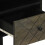 VidaXL (1 pcs) vidaXL Bedside Cabinet Black 40x33x46 cm Solid Wood Mango bedside table 7
